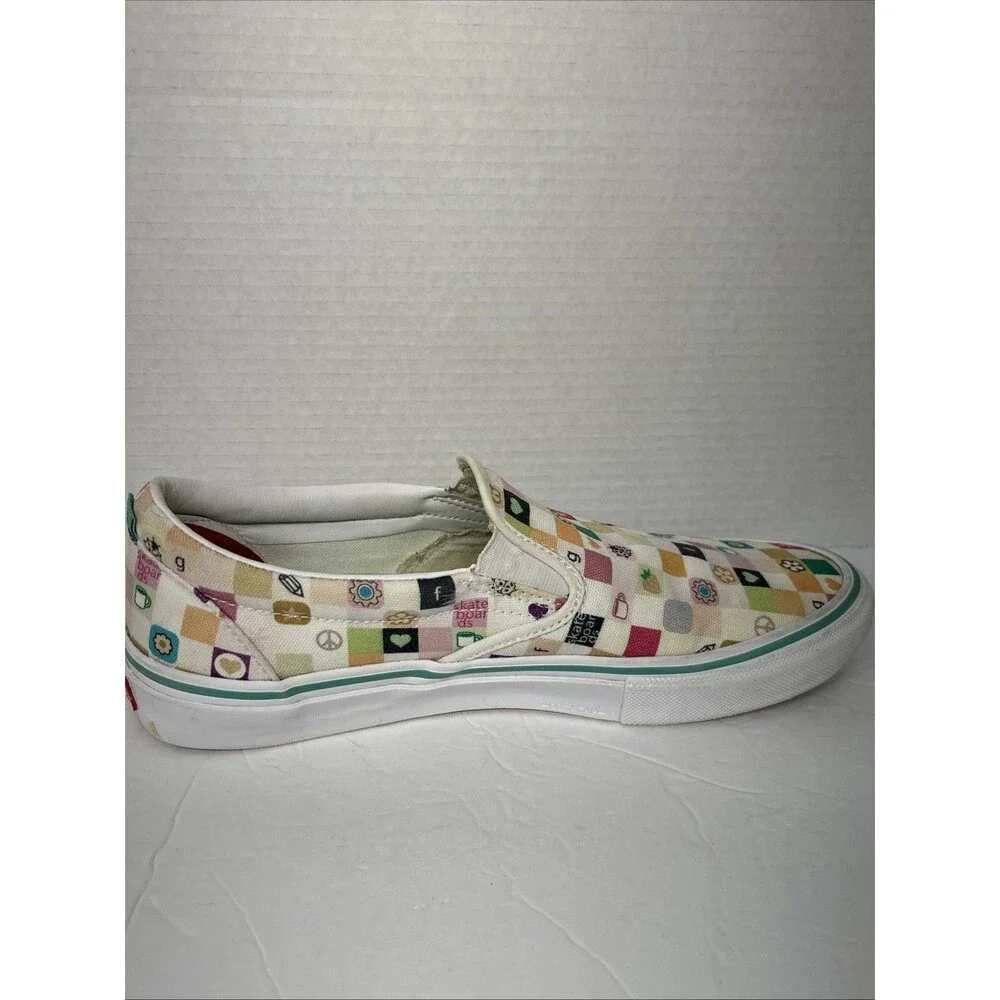 Vans Skate Slip-On LTD Skateboard Shoe Frog White Size 9.5 Men Rare Hard To Find - Picture 3 of 13